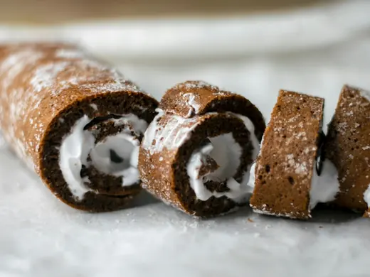 Rocambole de chocolate